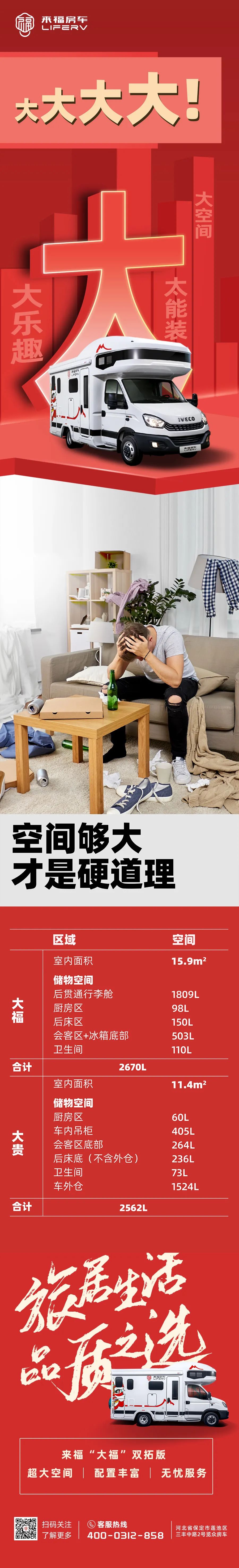 房車空間夠大才是硬道理！