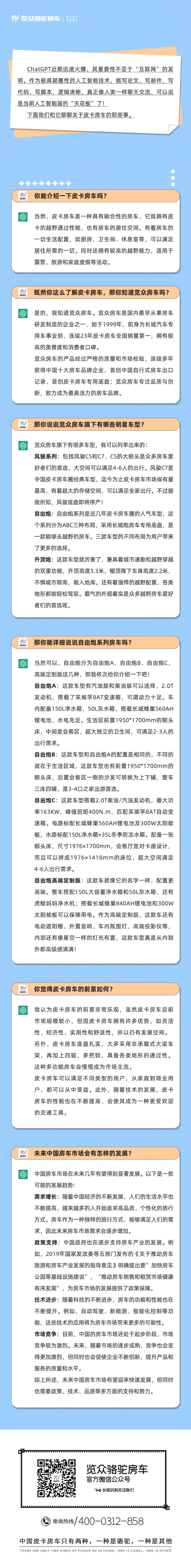 和ChatGPT聊了聊皮卡房車，它這么說...